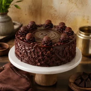Classic Chocolate Truffle Cake
