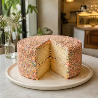 Rainbow Sprinkle Vanilla Cake