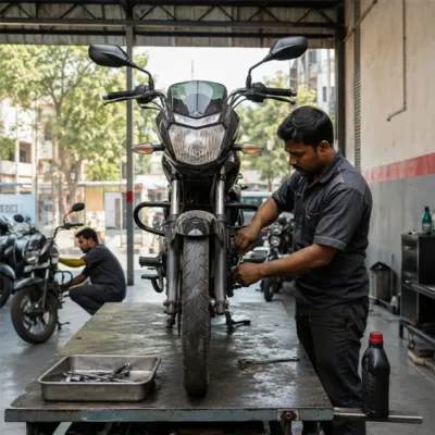 Bike servicing station