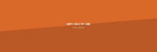 Happy Tails Pet Care mini-site preview
