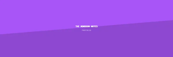 The Monsoon Notes mini-site preview