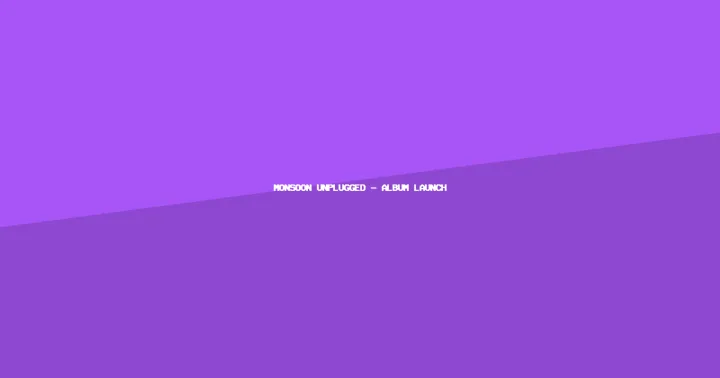 Monsoon Unplugged — Album Launch